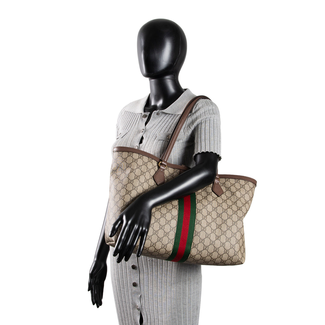 GUCCI GG Supreme Ophidia Tote - Medium