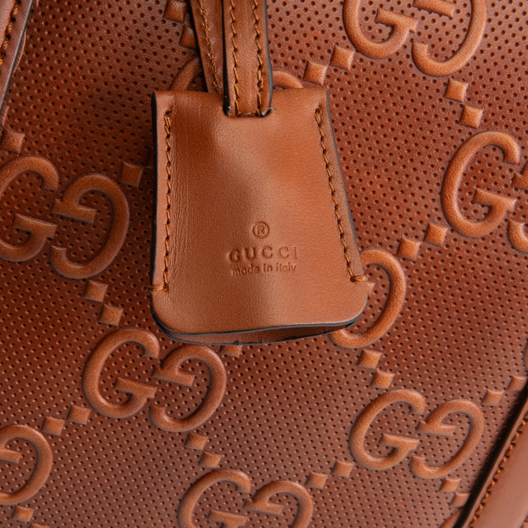 GUCCI GG Embossed Duffle - Large