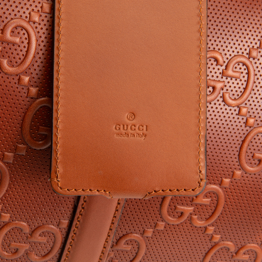 GUCCI GG Embossed Duffle - Large