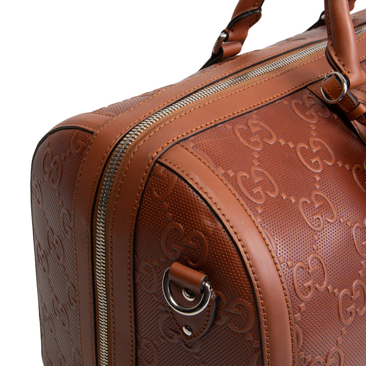 GUCCI GG Embossed Duffle - Large