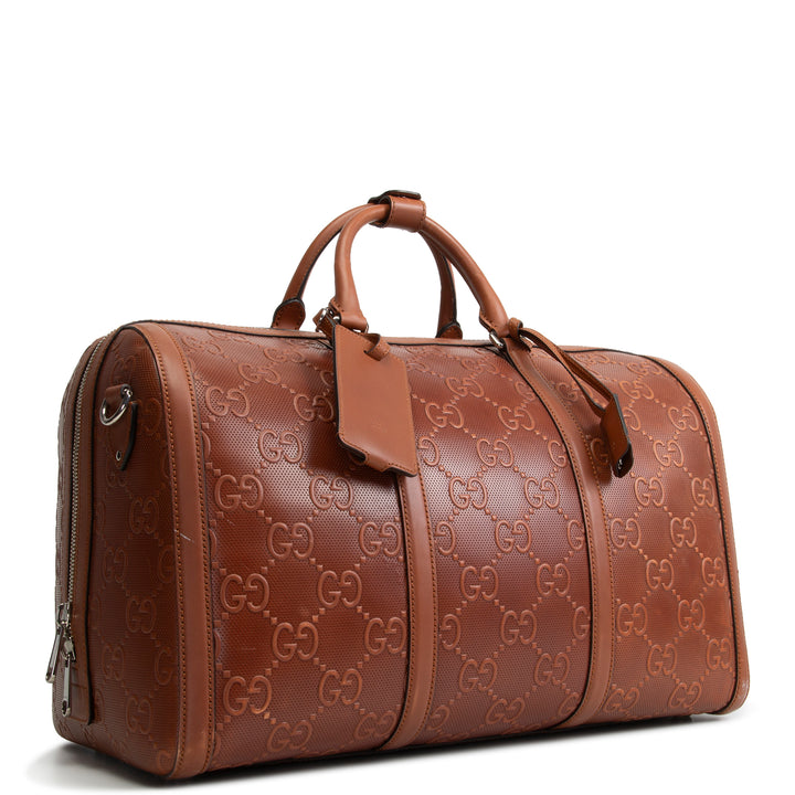 GUCCI GG Embossed Duffle - Large