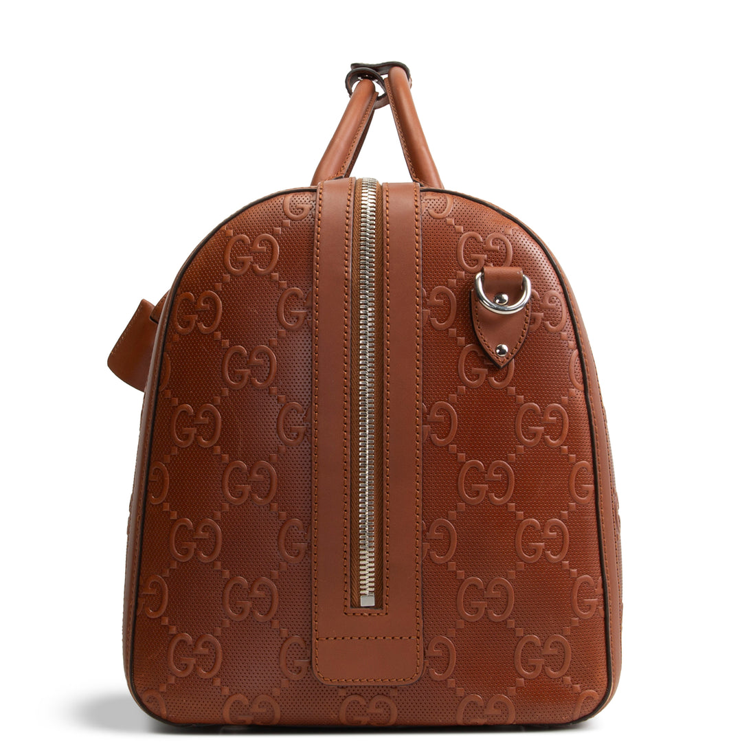 GUCCI GG Embossed Duffle - Large