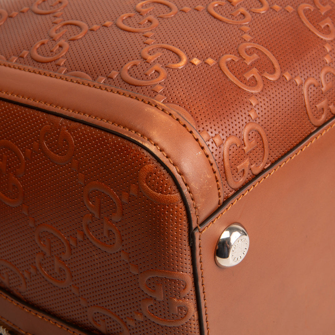 GUCCI GG Embossed Duffle - Large