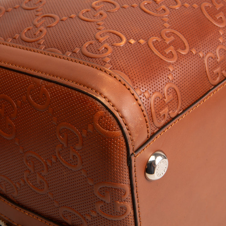 GUCCI GG Embossed Duffle - Large