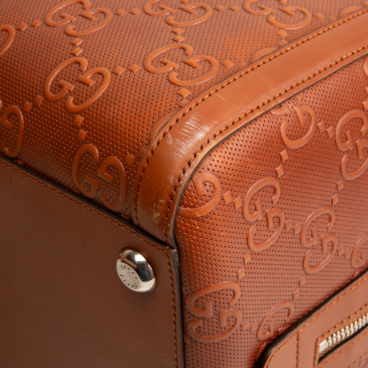 GUCCI GG Embossed Duffle - Large