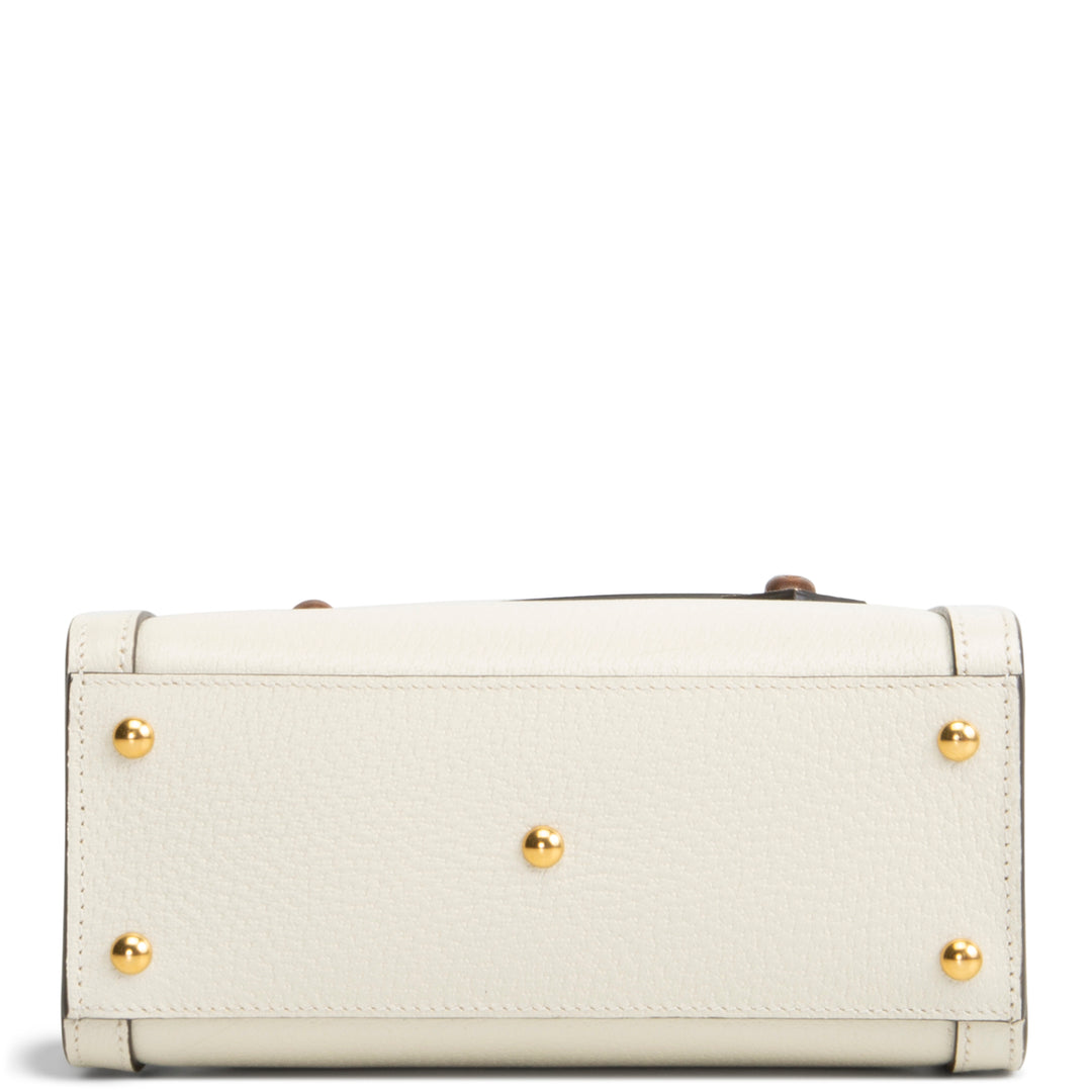 GUCCI Small Diana Bamboo Top Handle Bag - Ivory