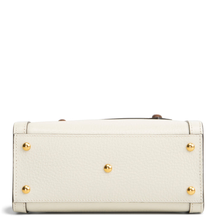 GUCCI Small Diana Bamboo Top Handle Bag - Ivory