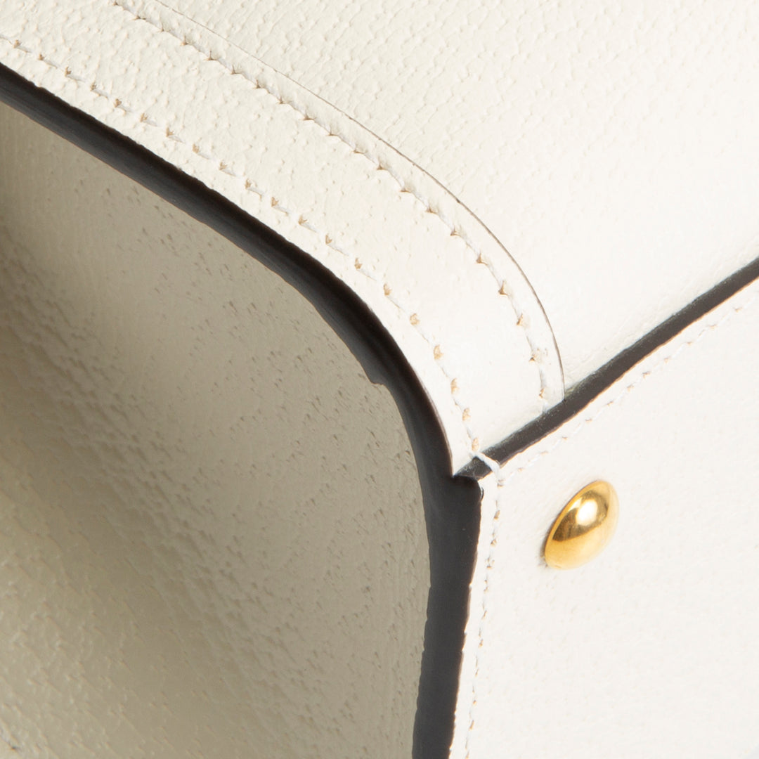 GUCCI Small Diana Bamboo Top Handle Bag - Ivory