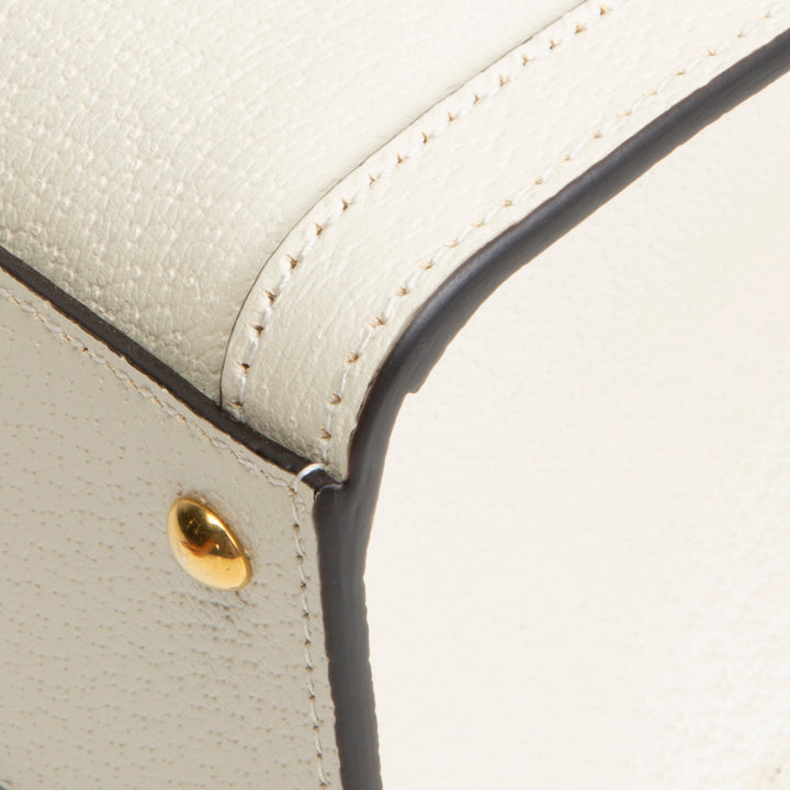 GUCCI Small Diana Bamboo Top Handle Bag - Ivory