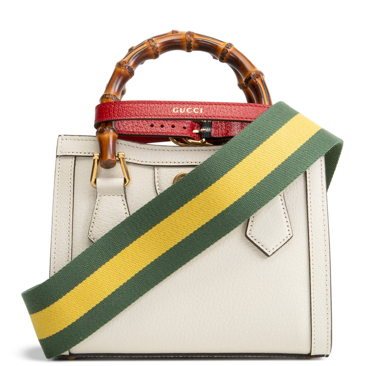 GUCCI Small Diana Bamboo Top Handle Bag - Ivory