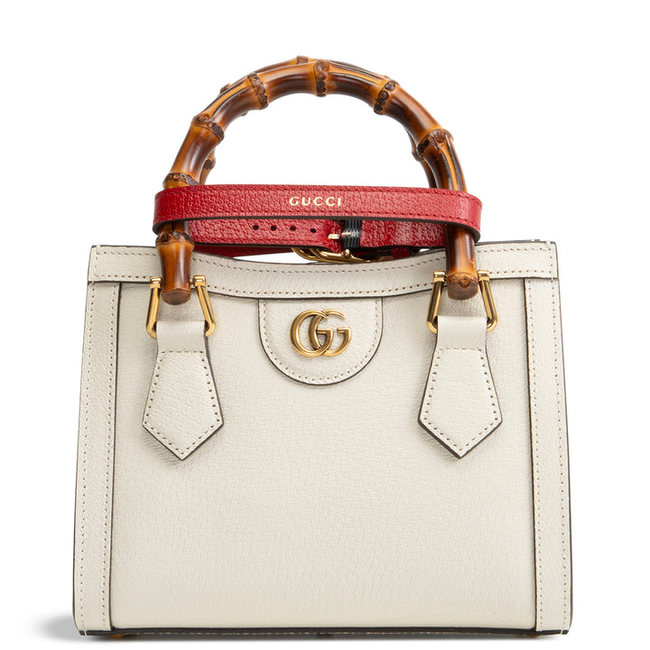 GUCCI Small Diana Bamboo Top Handle Bag - Ivory