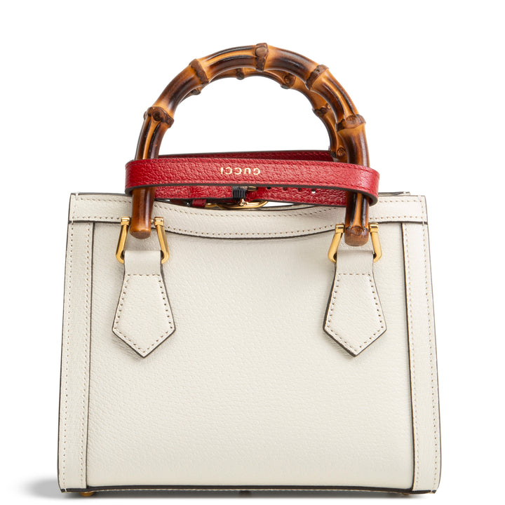 GUCCI Small Diana Bamboo Top Handle Bag - Ivory