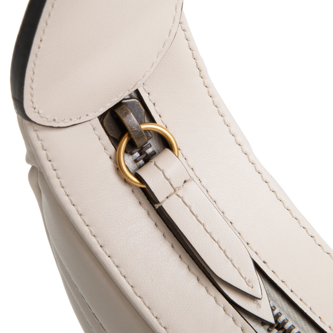 GUCCI GG Marmont Half Moon Hobo - White