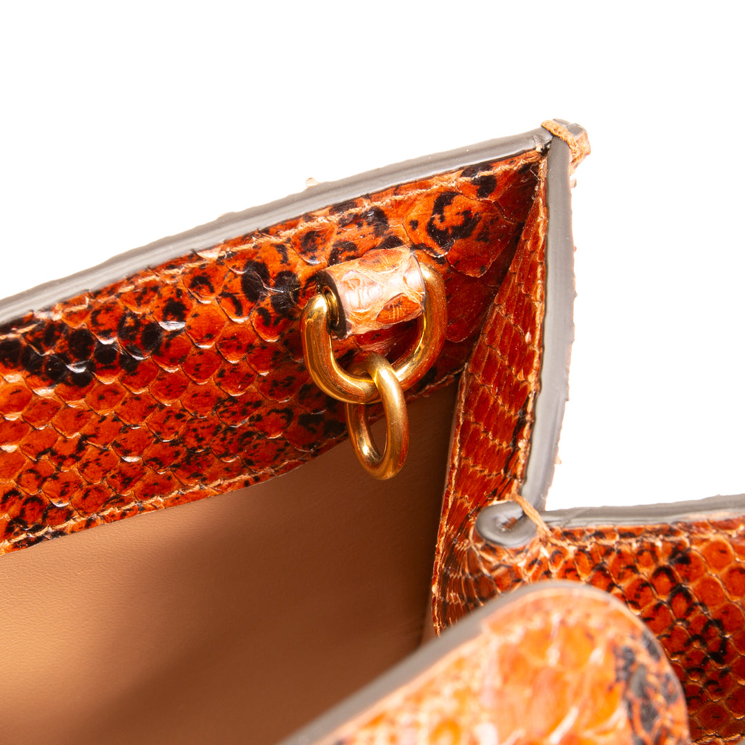 GUCCI Python Diana Bamboo Tote