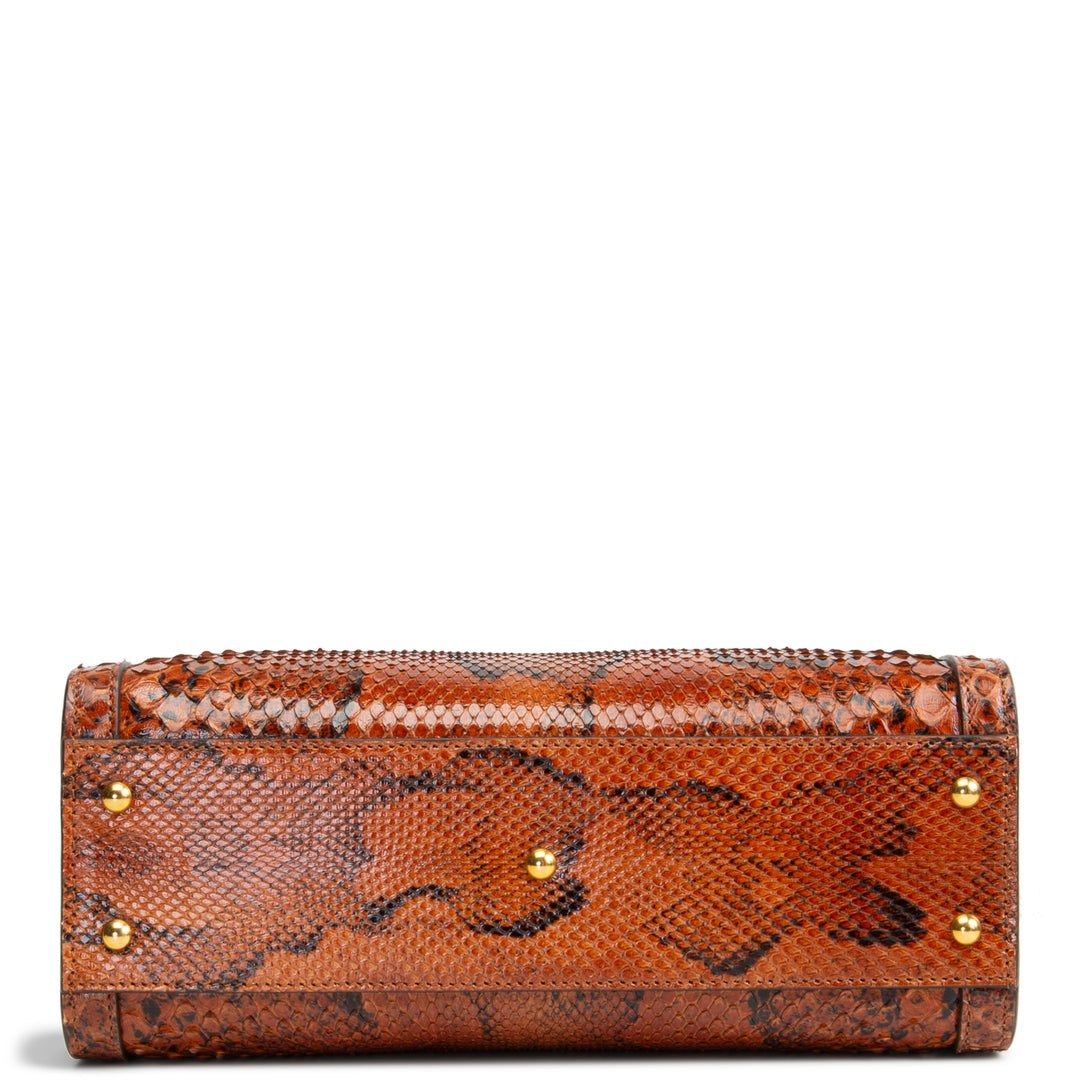 GUCCI Python Diana Bamboo Tote