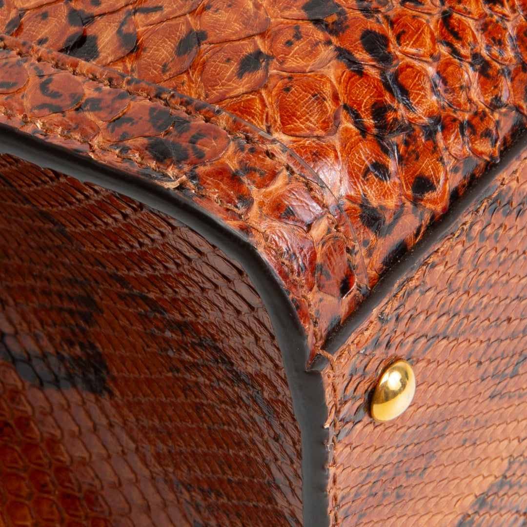 GUCCI Python Diana Bamboo Tote