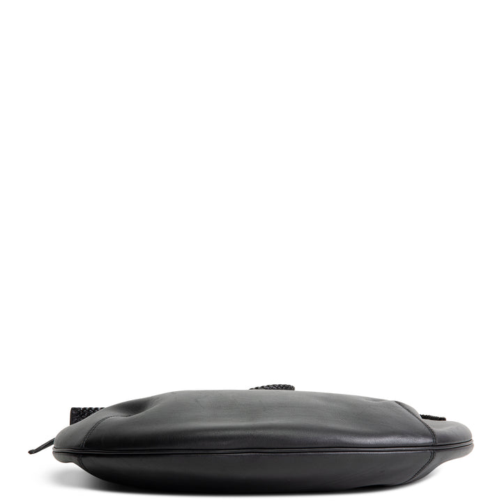 GUCCI Calfskin Half Moon Hobo - Black OUTLET FINAL SALE