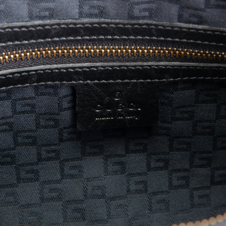 GUCCI Calfskin Half Moon Hobo - Black OUTLET FINAL SALE
