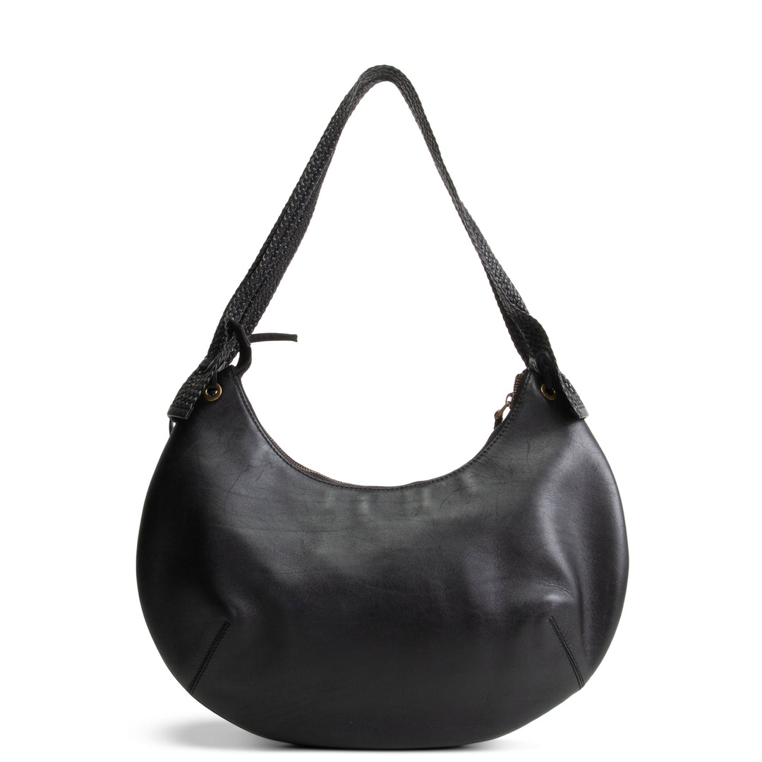 GUCCI Calfskin Half Moon Hobo - Black OUTLET FINAL SALE