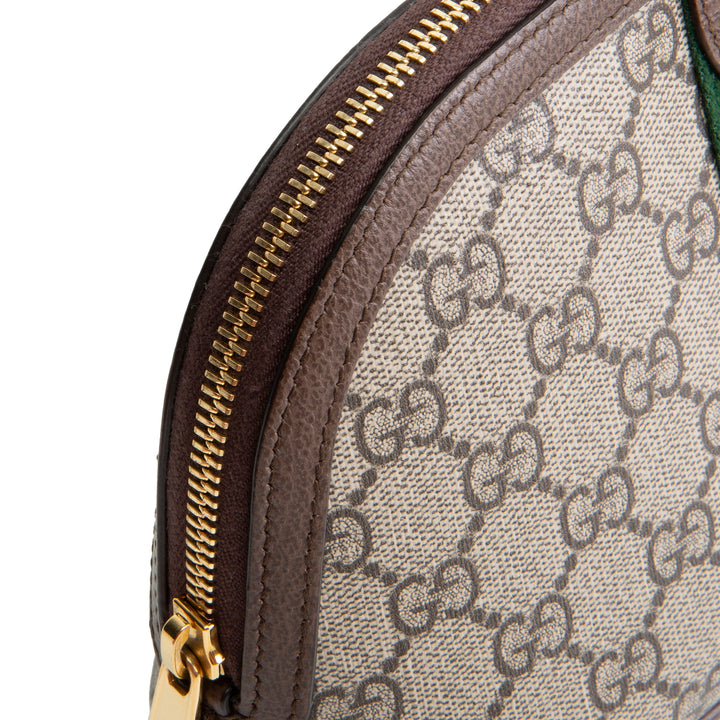 GUCCI GG Supreme Ophidia Cosmetic Pouch - Beige & Ebony