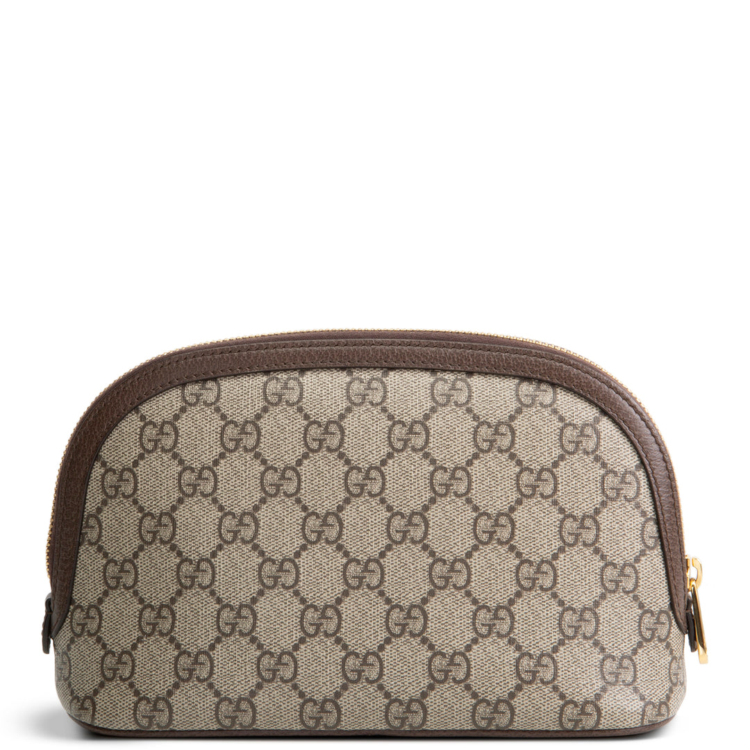 GUCCI GG Supreme Ophidia Cosmetic Pouch - Beige & Ebony