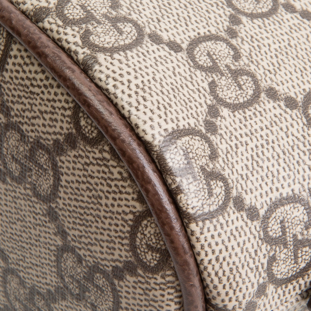 GUCCI GG Supreme Ophidia Cosmetic Pouch - Beige & Ebony