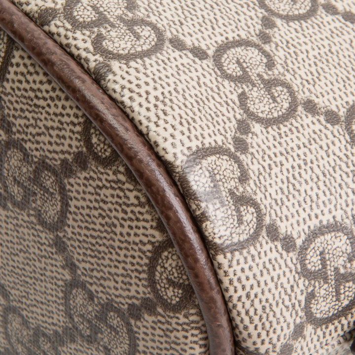 GUCCI GG Supreme Ophidia Cosmetic Pouch - Beige & Ebony