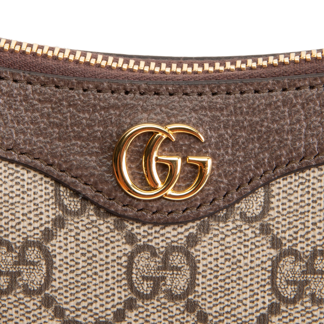 GUCCI GG Supreme Ophidia Mini Bag - Beige & Ebony