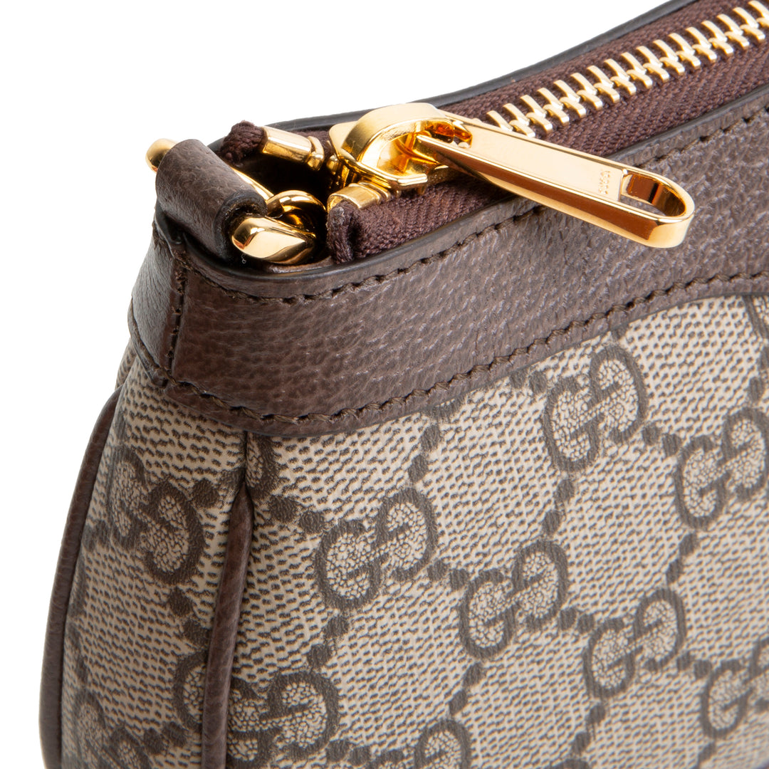 GUCCI GG Supreme Ophidia Mini Bag - Beige & Ebony