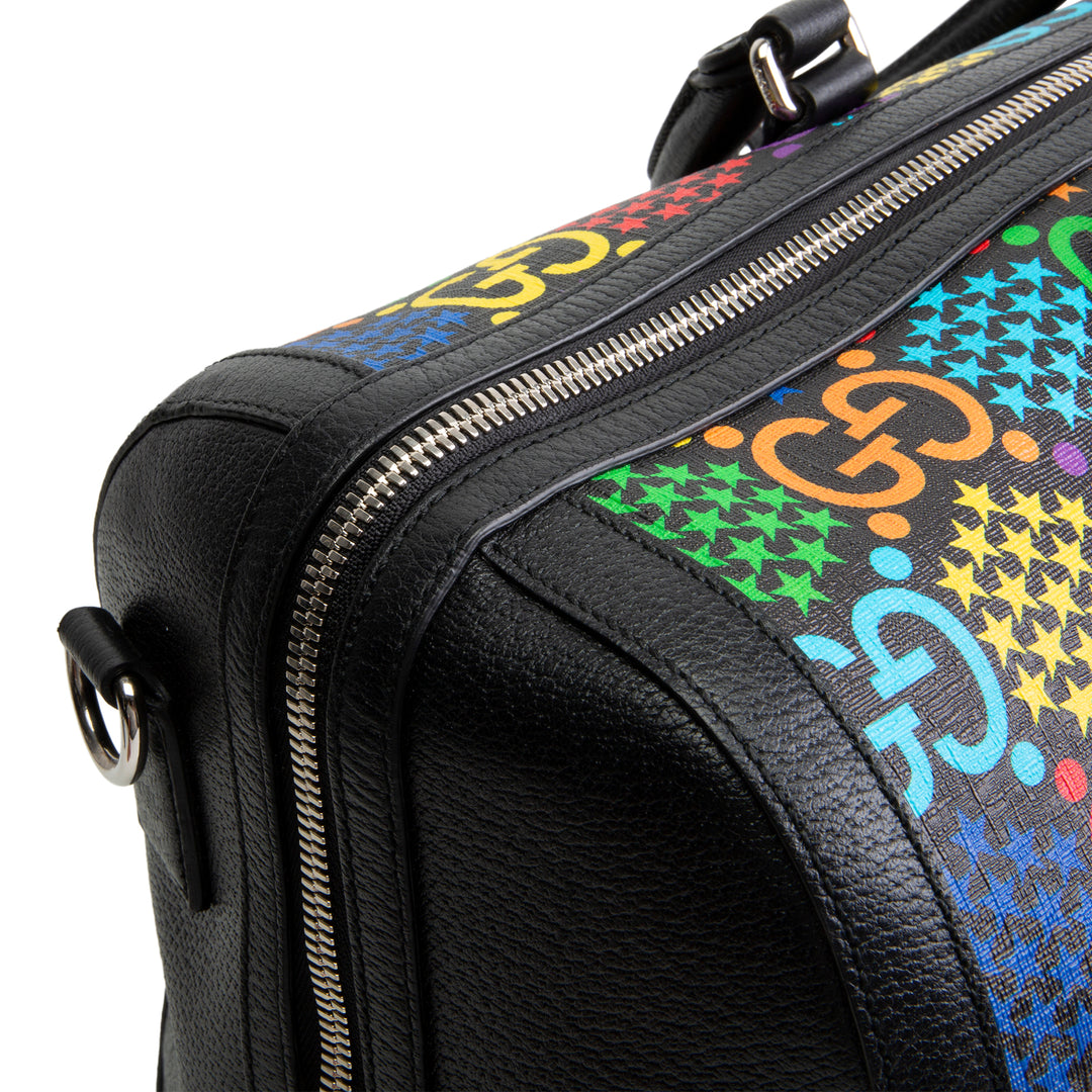 GUCCI GG Psychedelic Weekender Bag - Black OUTLET FINAL SALE