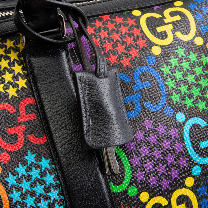GUCCI GG Psychedelic Weekender Bag - Black OUTLET FINAL SALE