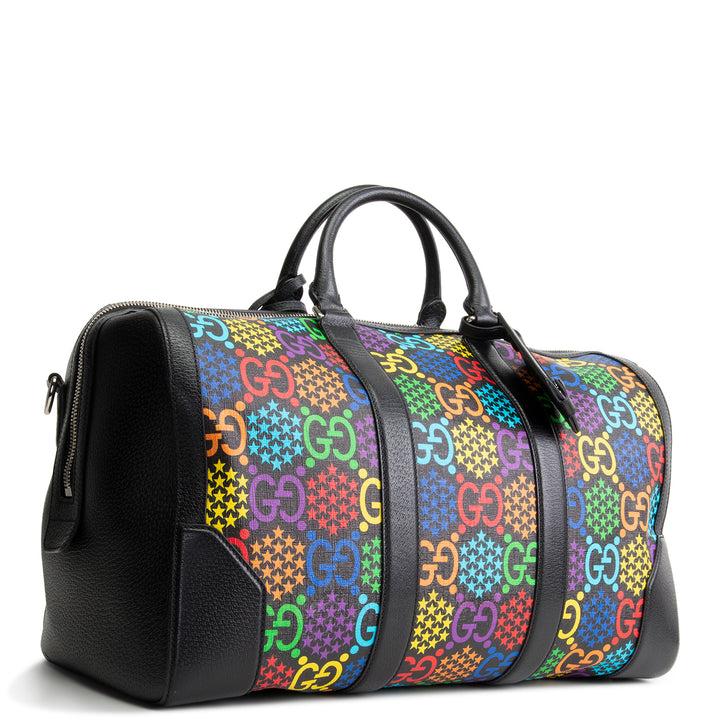 GUCCI GG Psychedelic Weekender Bag - Black OUTLET FINAL SALE