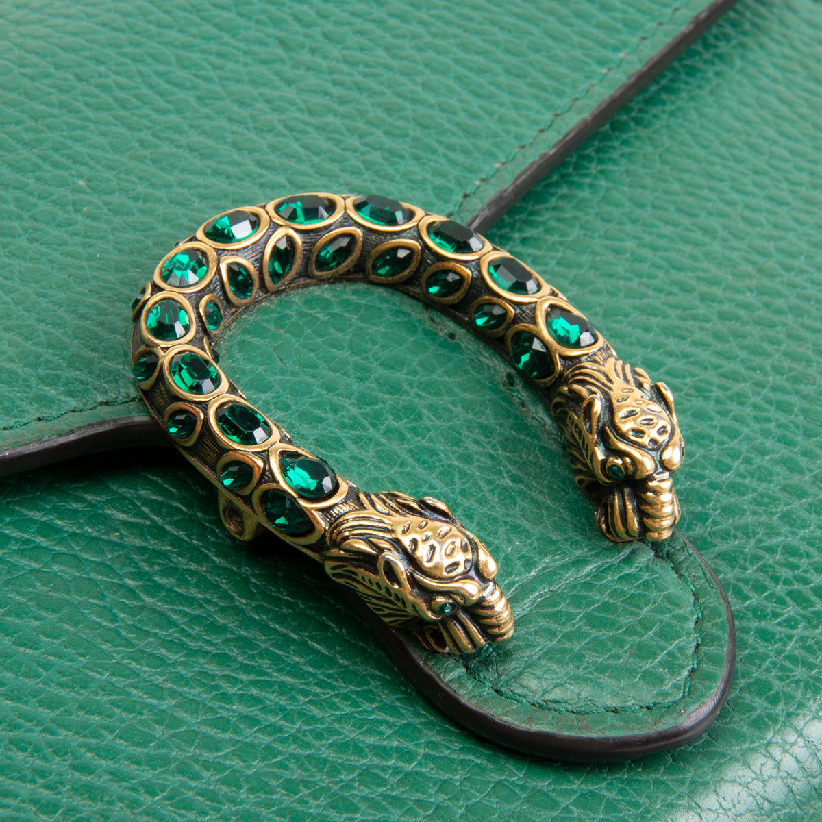 GUCCI Dionysus Chain Wallet w/ Crystals - Leather