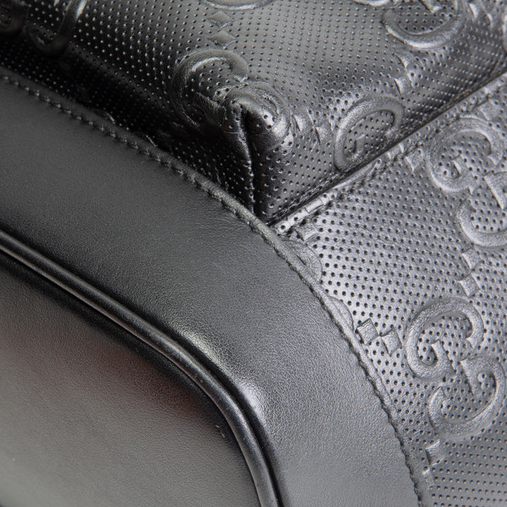 GUCCI GG Tennis Embossed Backpack- Black OUTLET FINAL SALE