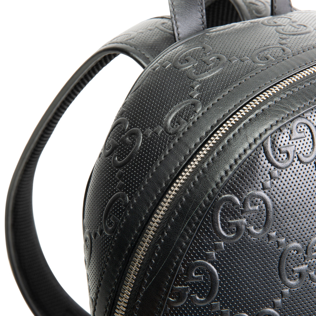 GUCCI GG Tennis Embossed Backpack- Black OUTLET FINAL SALE