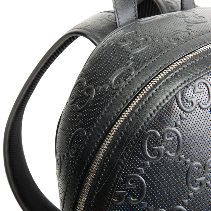 GUCCI GG Tennis Embossed Backpack- Black OUTLET FINAL SALE
