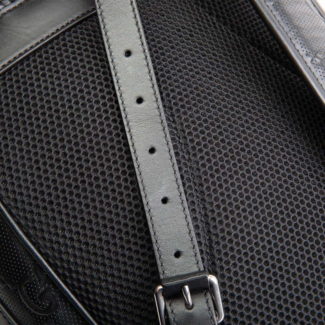 GUCCI GG Tennis Embossed Backpack- Black OUTLET FINAL SALE