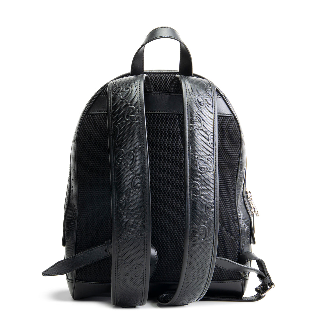 GUCCI GG Tennis Embossed Backpack- Black OUTLET FINAL SALE