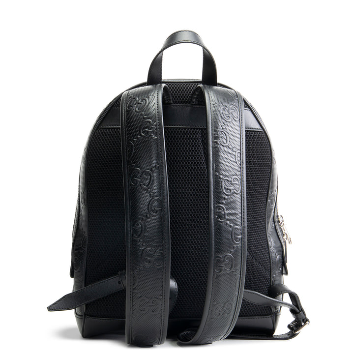 GUCCI GG Tennis Embossed Backpack- Black OUTLET FINAL SALE