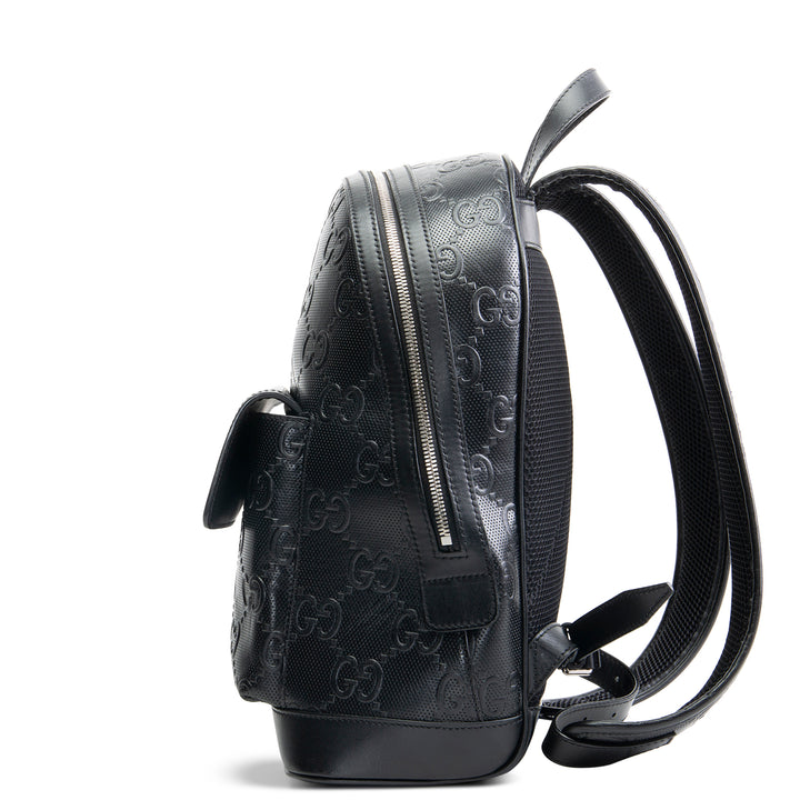 GUCCI GG Tennis Embossed Backpack- Black OUTLET FINAL SALE