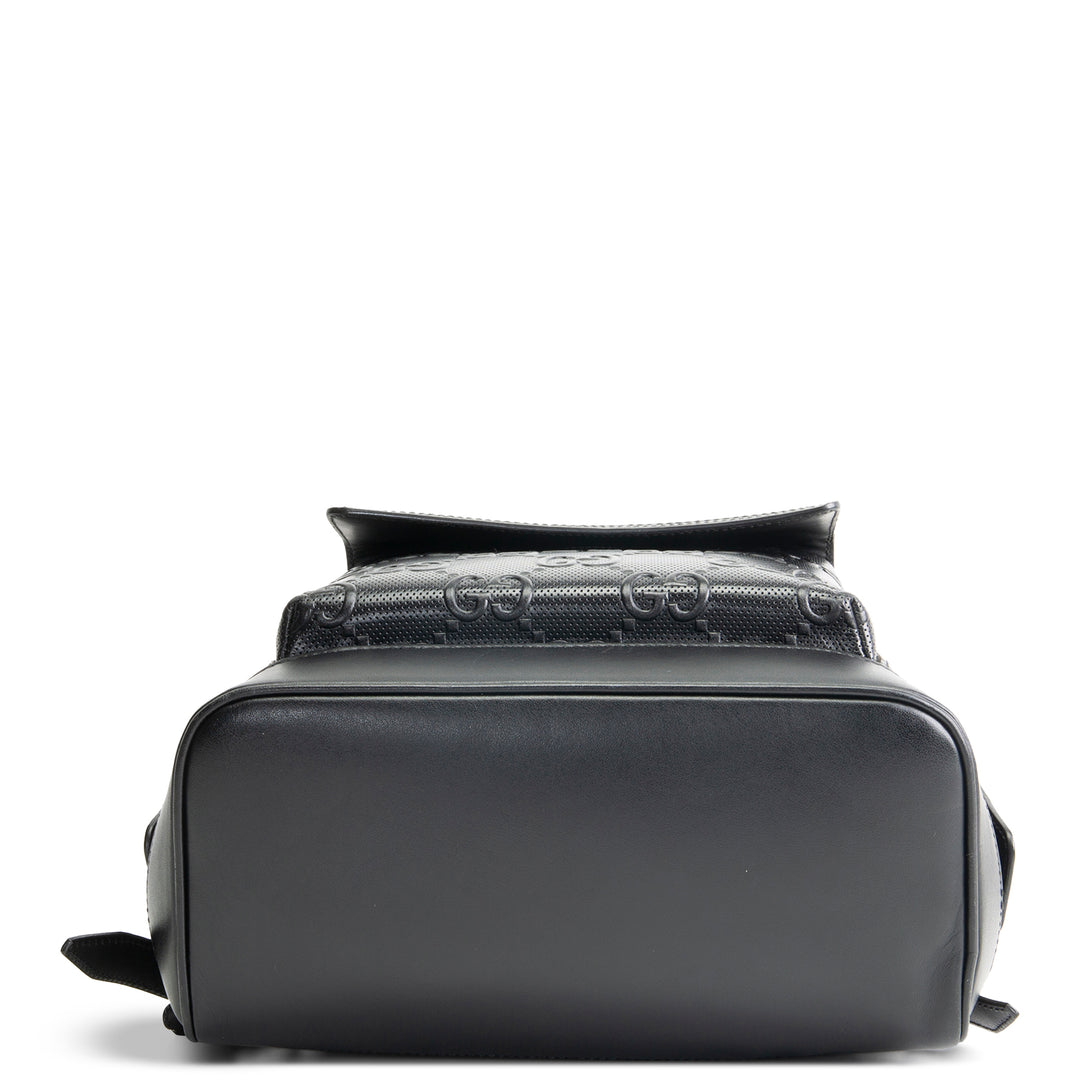 GUCCI GG Tennis Embossed Backpack- Black OUTLET FINAL SALE
