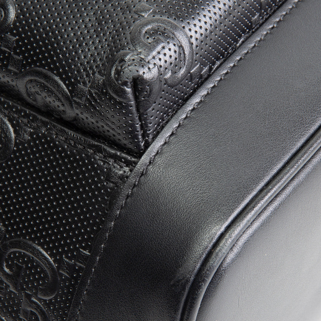 GUCCI GG Tennis Embossed Backpack- Black OUTLET FINAL SALE
