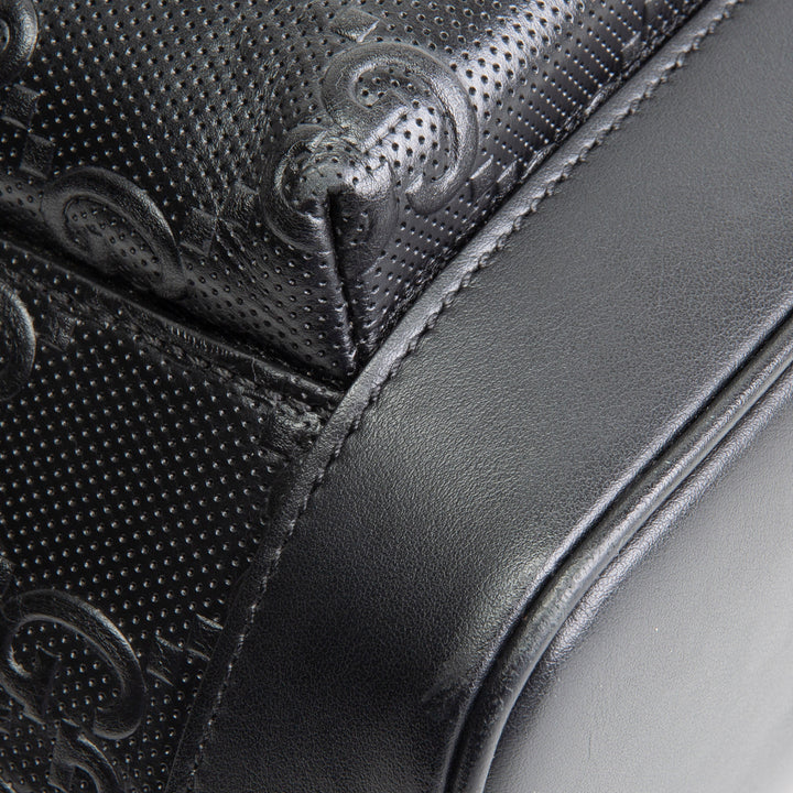 GUCCI GG Tennis Embossed Backpack- Black OUTLET FINAL SALE