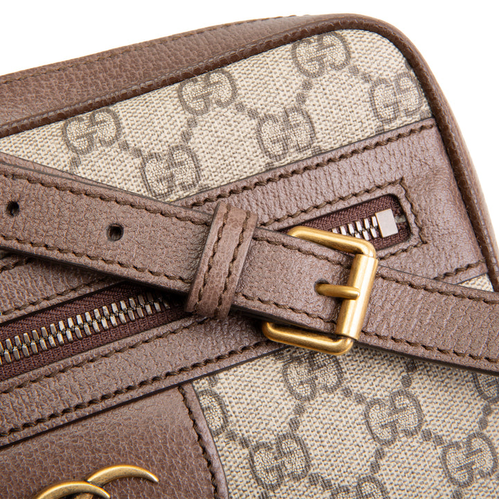 GUCCI GG Supreme Small Ophidia Messenger Bag - Beige & Ebony