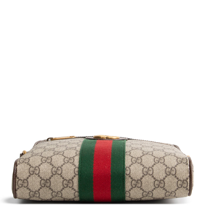 GUCCI GG Supreme Small Ophidia Messenger Bag - Beige & Ebony
