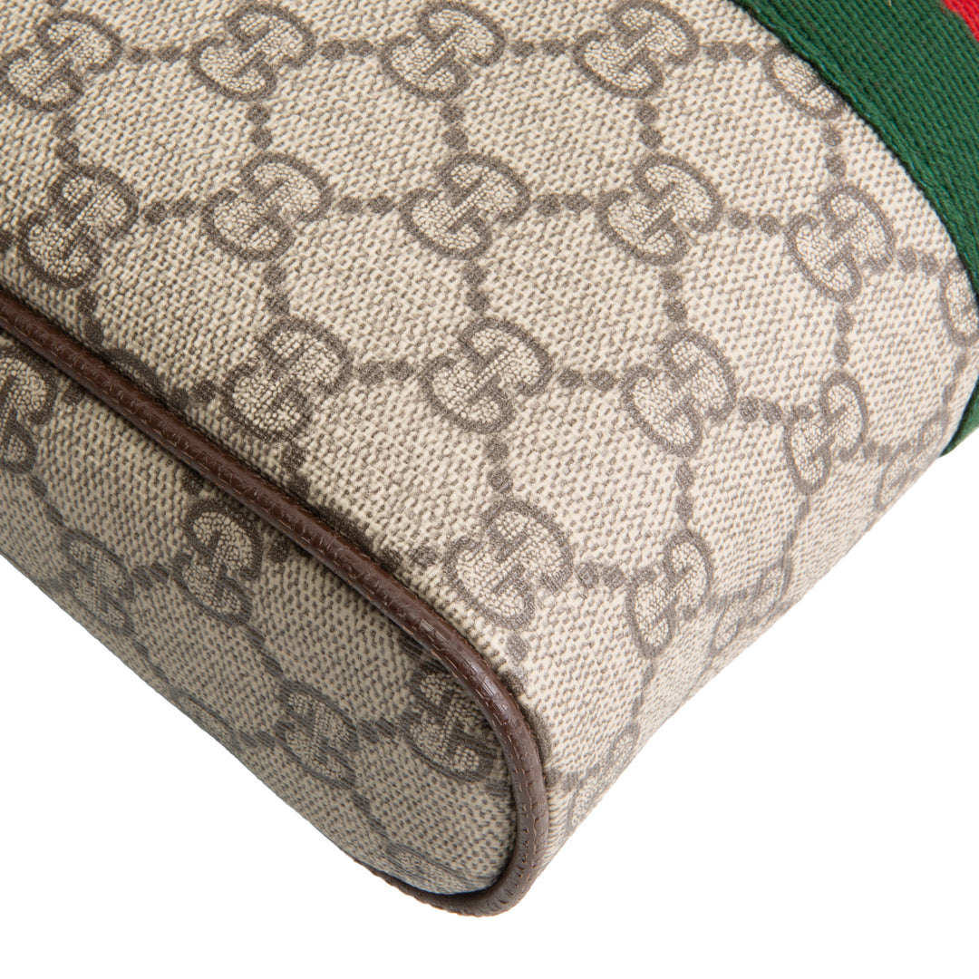 GUCCI GG Supreme Small Ophidia Messenger Bag - Beige & Ebony