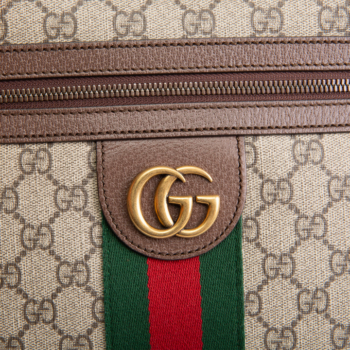 GUCCI GG Supreme Small Ophidia Messenger Bag - Beige & Ebony