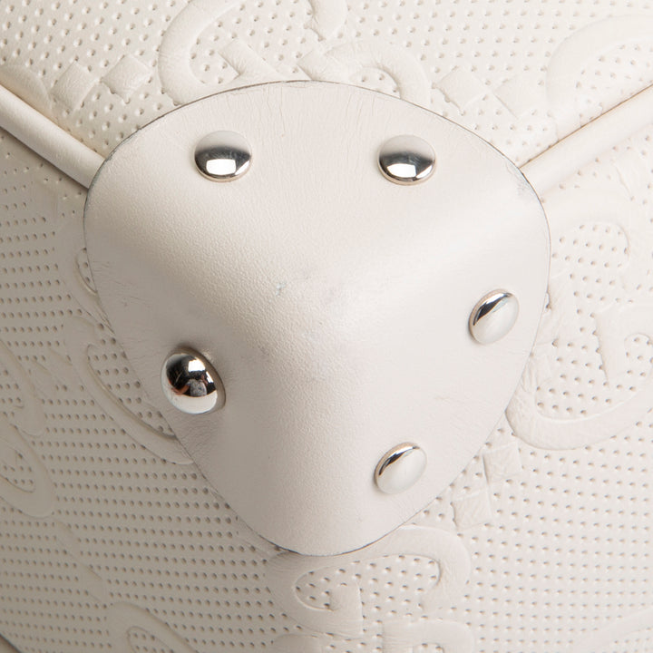 GUCCI Jumbo GG Embossed Soft Trunk Messenger Bag - Mystic White OUTLET FINAL SALE