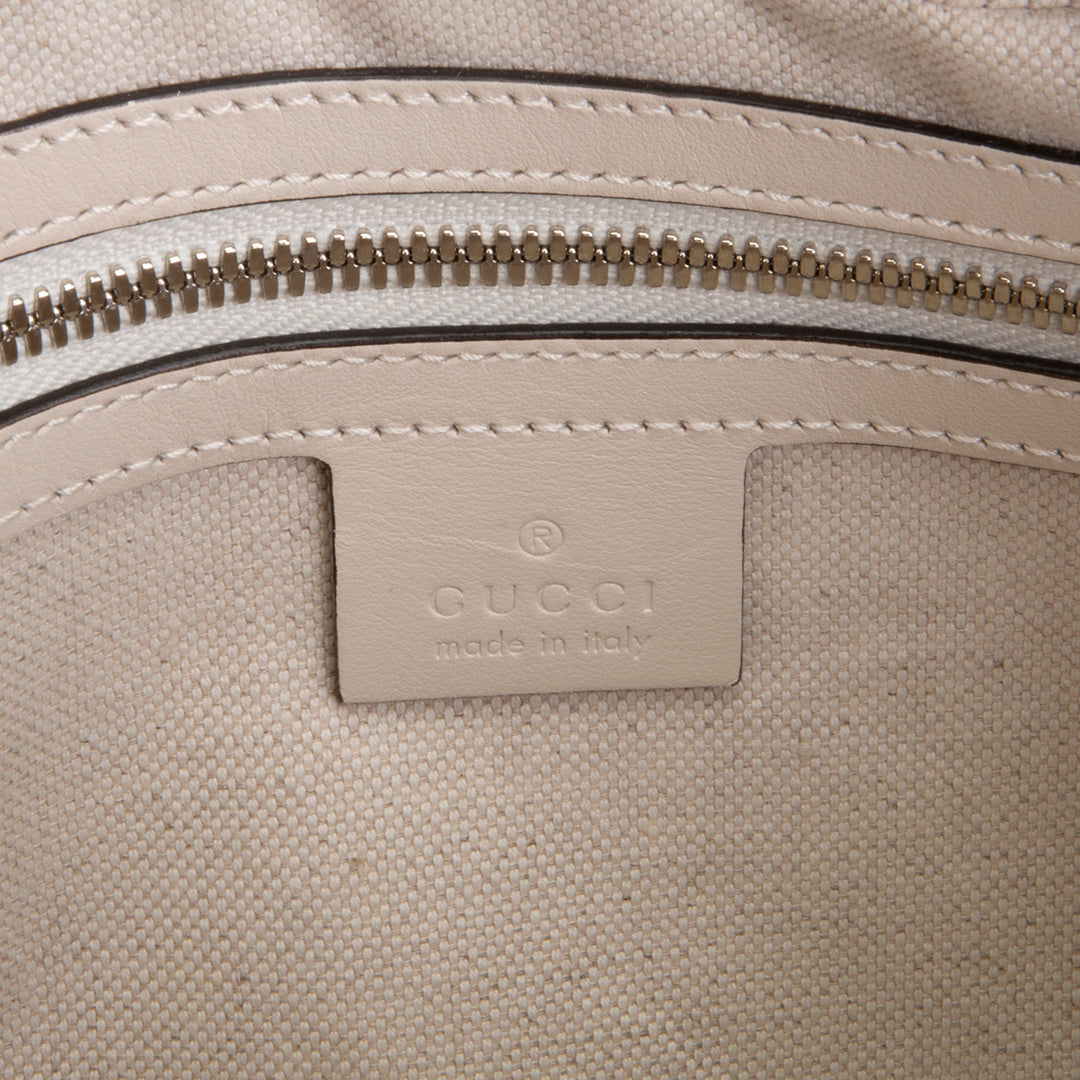 GUCCI Jumbo GG Embossed Soft Trunk Messenger Bag - Mystic White OUTLET FINAL SALE