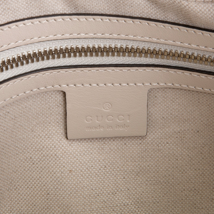 GUCCI Jumbo GG Embossed Soft Trunk Messenger Bag - Mystic White OUTLET FINAL SALE